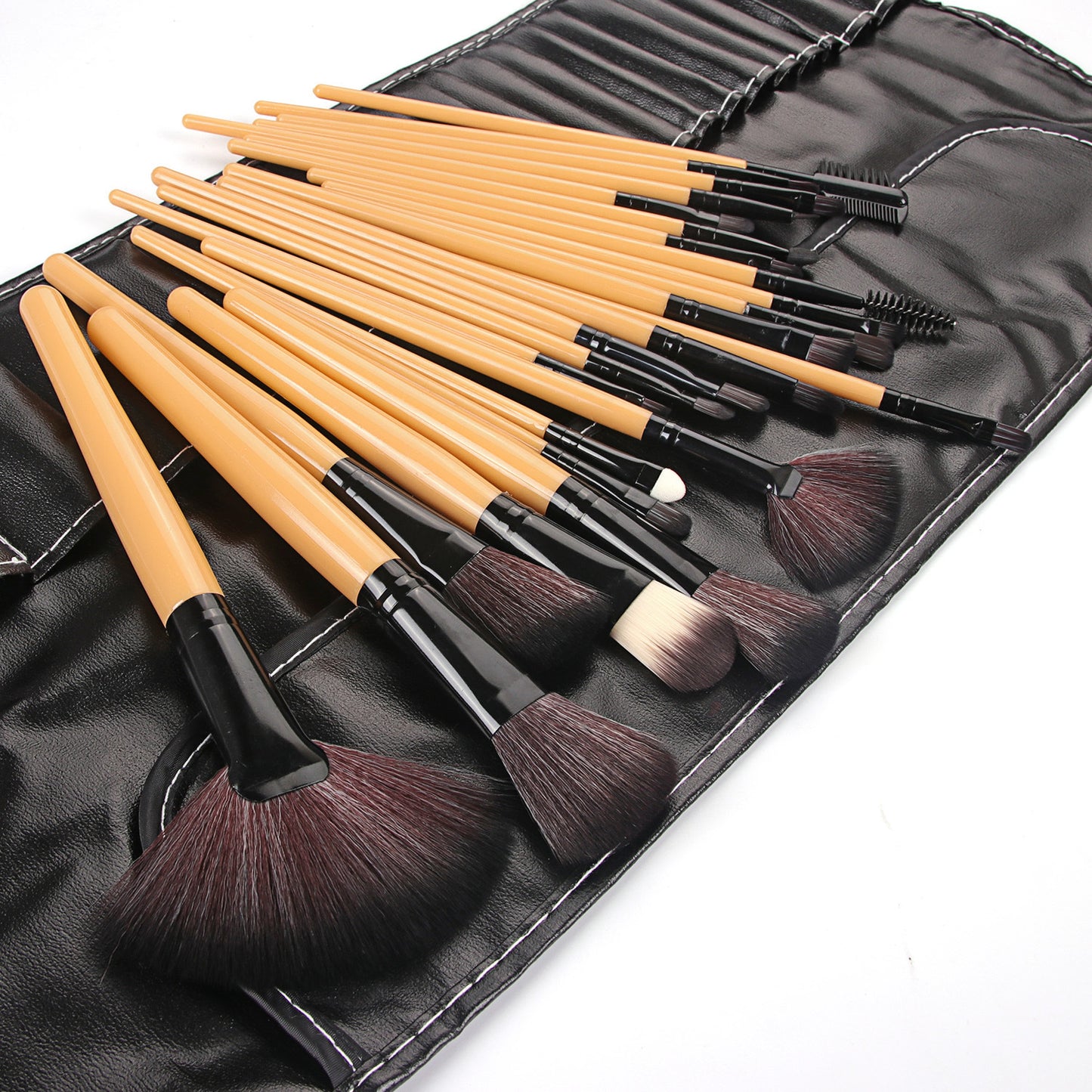 SG's Wooden 24 pcs Pro Makeup Brush Set
