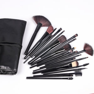 SG's Wooden 24 pcs Pro Makeup Brush Set