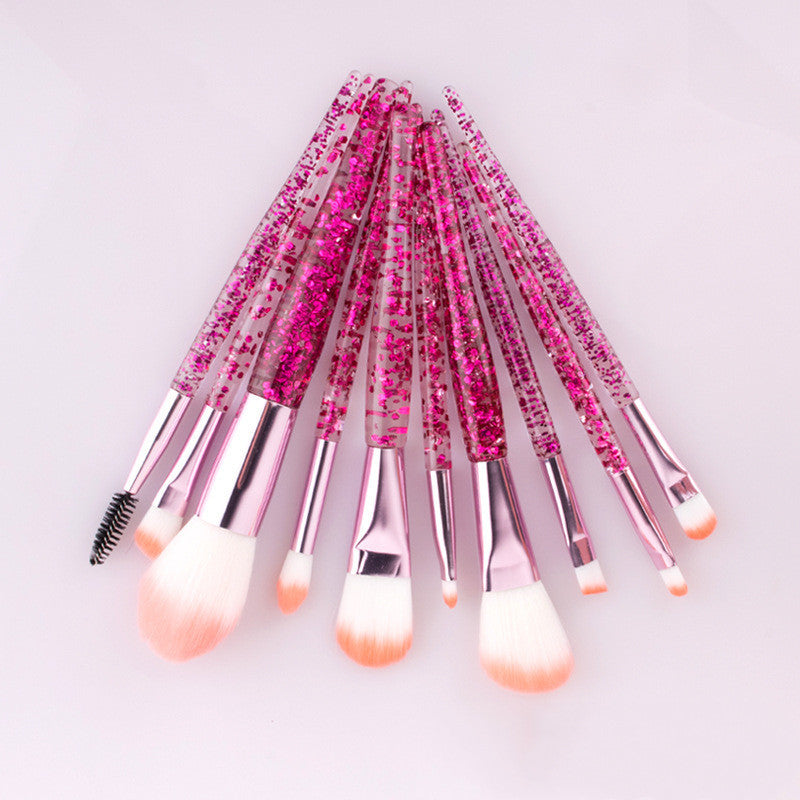 SG's Glossy 10 pcs Makeup Brush Set