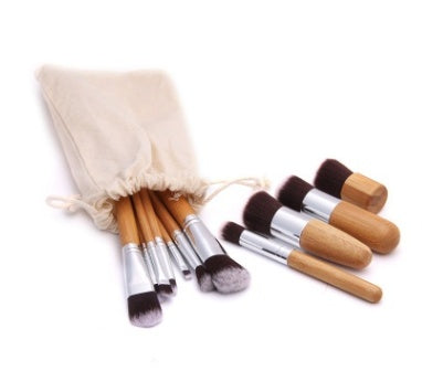 SG's 11 pcs Bamboo Makeup Brush Set