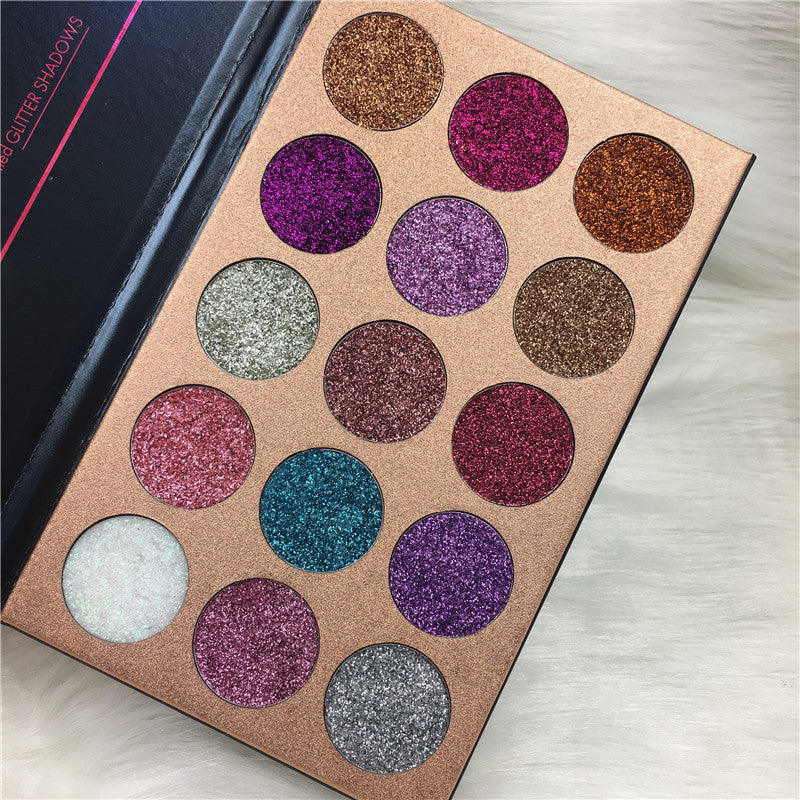 SG's 15 color Glitter Eyeshadow Palette