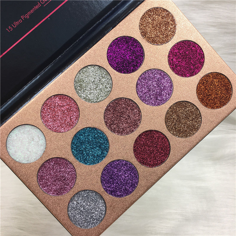 SG's 15 color Glitter Eyeshadow Palette