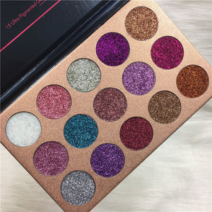 SG's 15 color Glitter Eyeshadow Palette