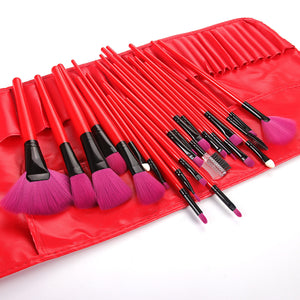 SG's Wooden 24 pcs Pro Makeup Brush Set