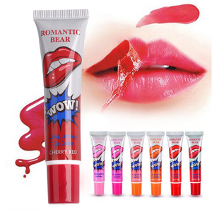 GlossyWink's Romantic Bear Peel Off Liquid Lip Gloss (Cherry Red)