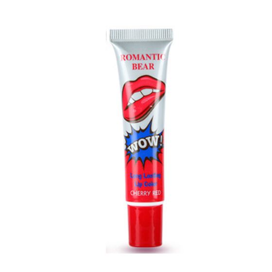 Sugar's Romantic Bear Peel Off Liquid Lip Gloss (Cherry Red)